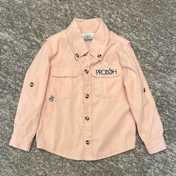 Other - EUC Prodoh baby pink fishing shirt size 2t